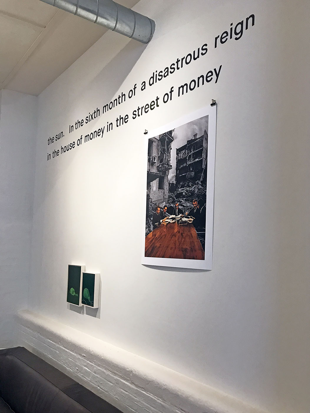 We Lived Happily During the War — installation view, Cross Lane Projects