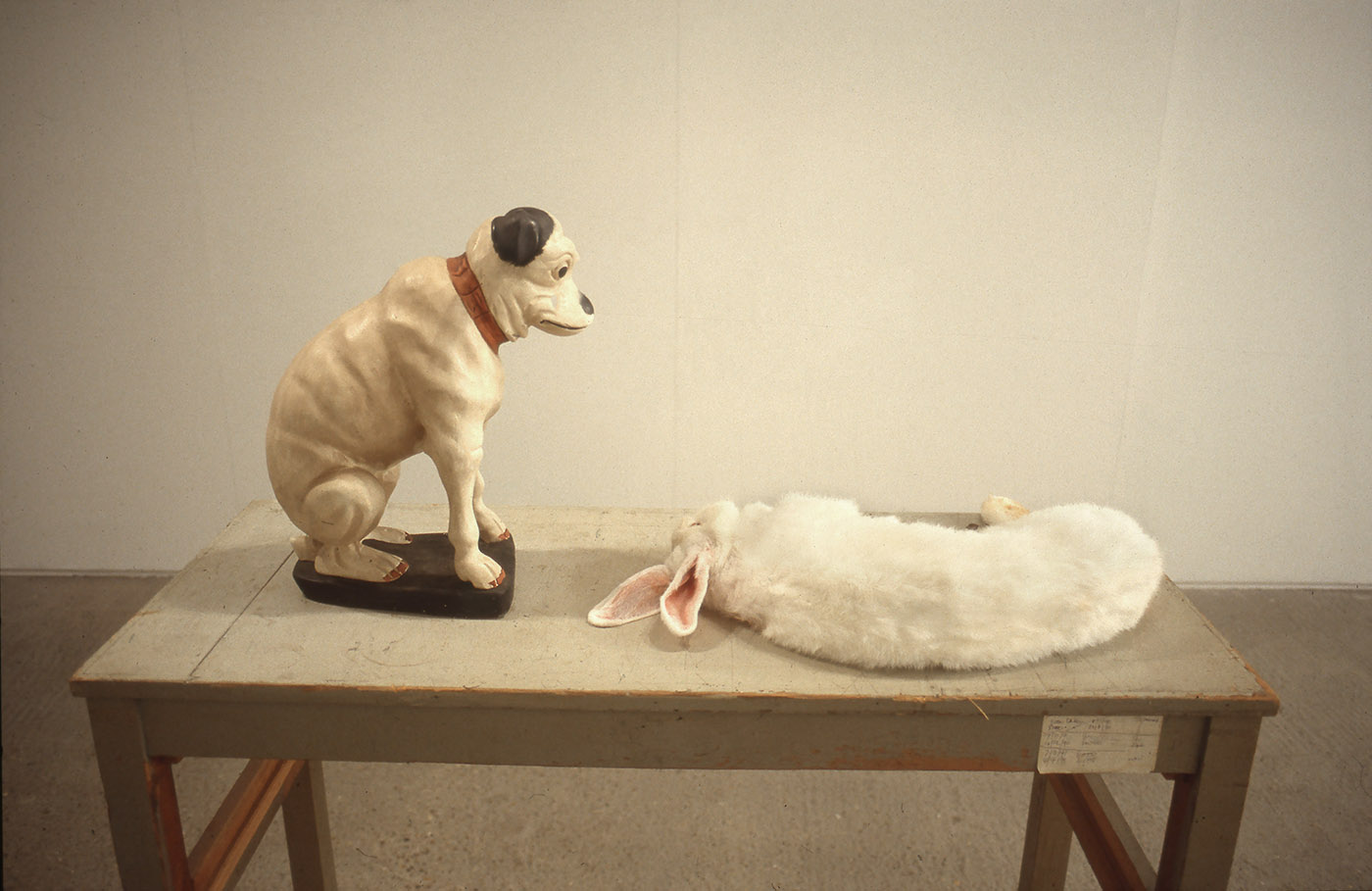 Rabbit and Dog — installation view, The Tannery, London, 1995